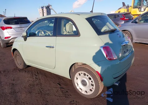 2015 Fiat 500 Pop z USA, uszkodzony, nr VIN 3C3CFFAR8FT638623
